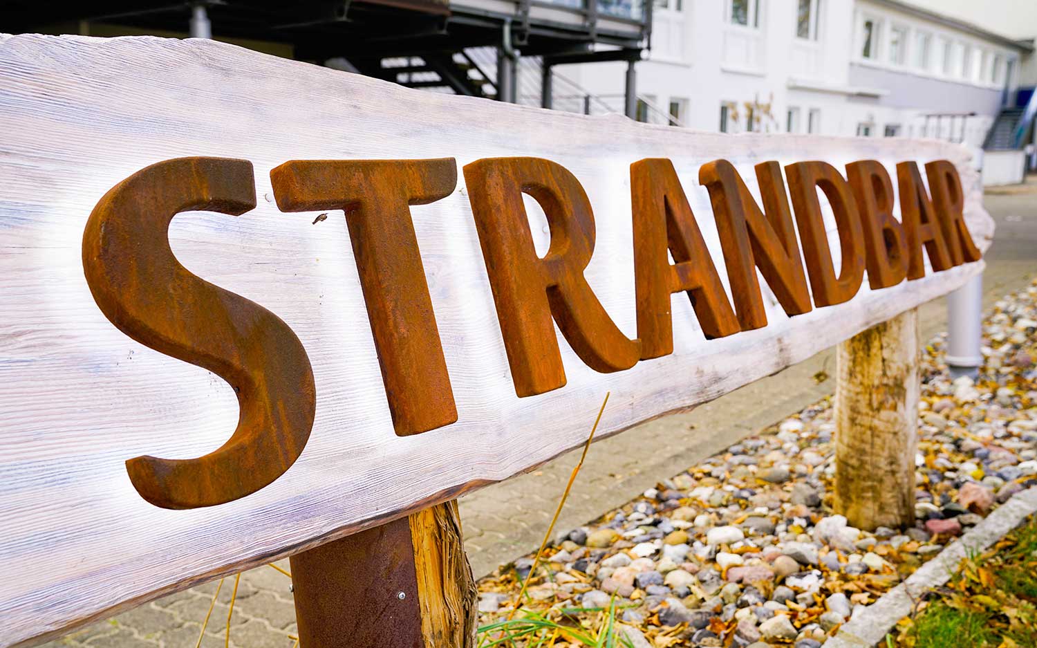 Strandbar Werbung