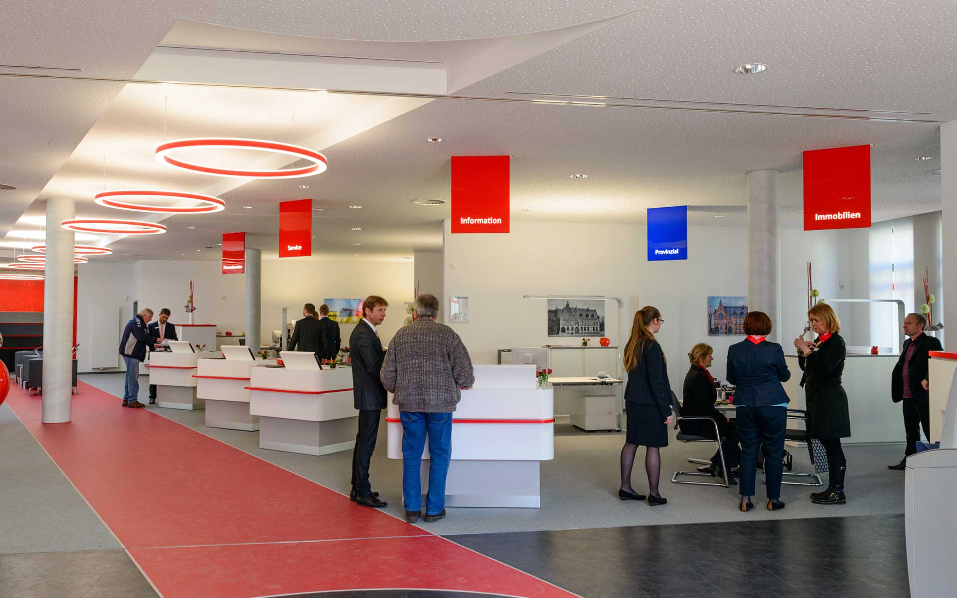 Wegeleitsystem der Sparkasse Rostock