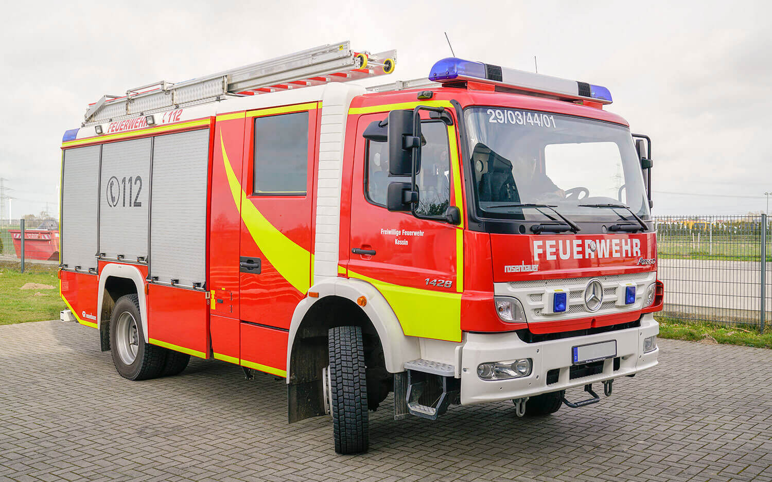 Sicherheitskennzeichnung einer Feuerwehr