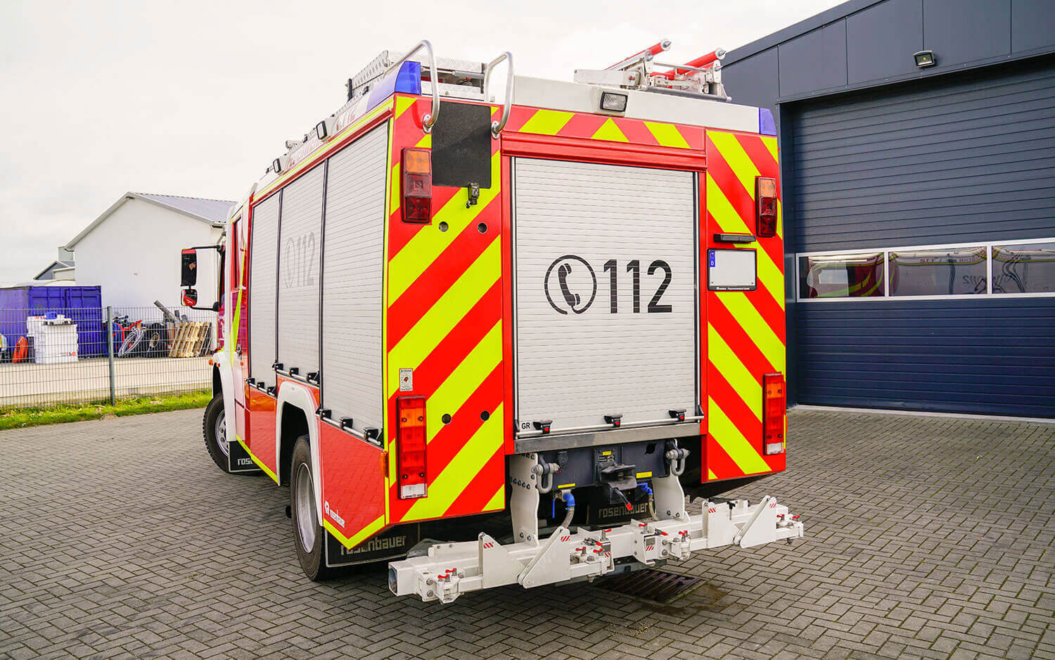 Sicherheitskennzeichnung einer Feuerwehr